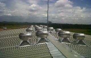 Pemasangan Turboair Turbine Ventilator proyek 35